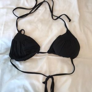 XS black bikini top